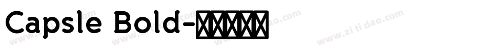 Capsle Bold字体转换